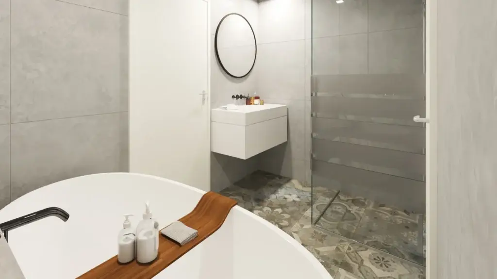 Moderne badkamer in een appartement van Loolaan Royaal